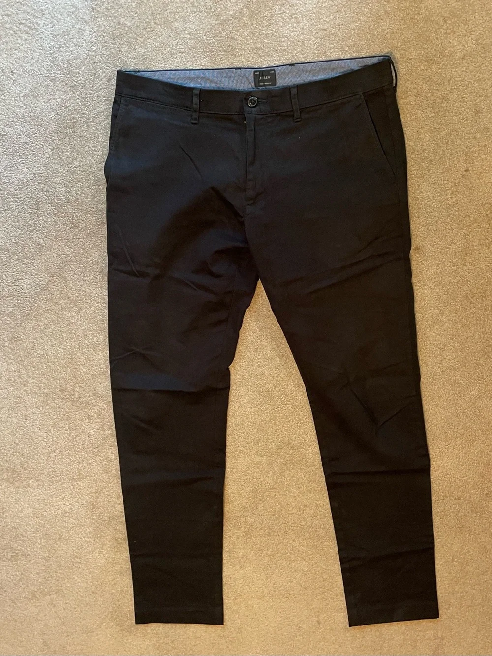 J.Crew 484 Slim-Fit Stretch Chino Pants in Black 33/34